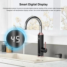 Carregar imagem no visualizador da galeria, Briwellna Intelligent Water Heater 220V Kitchen Faucet 2 In 1 With Digital Display Electric Geyser Mixer Tankless Water Heater