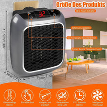 Carregar imagem no visualizador da galeria, Aquecedor Portátil Mini Elétrico 220V Para Escritório Quarto Pequeno Aquecimento Rápido Silencioso Econômico