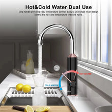 Carregar imagem no visualizador da galeria, Briwellna Intelligent Water Heater 220V Kitchen Faucet 2 In 1 With Digital Display Electric Geyser Mixer Tankless Water Heater
