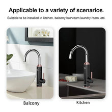 Carregar imagem no visualizador da galeria, Briwellna Intelligent Water Heater 220V Kitchen Faucet 2 In 1 With Digital Display Electric Geyser Mixer Tankless Water Heater
