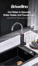 Carregar imagem no visualizador da galeria, Briwellna Intelligent Water Heater 220V Kitchen Faucet 2 In 1 With Digital Display Electric Geyser Mixer Tankless Water Heater
